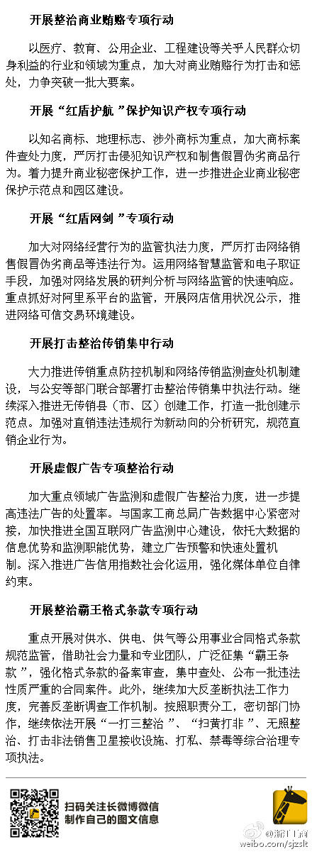 浙江工商局:严打网络售假 重点抓阿里系平台监管